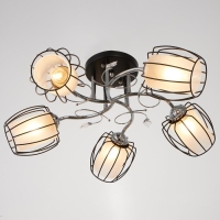 Люстра Светогор 59091 5x60Вт  хром/черный