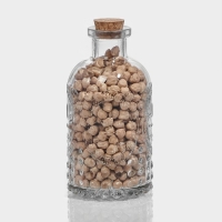 Банка стеклянная для хранения сыпучих продуктов Доляна &laquo;Парфе. Династия&raquo;, 250 мл, 6,5&times;13 см, с пробковой крышкой