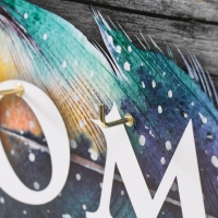 Ключница открытая "Хоум" 5 крючков, 23х32 см Ключница открытая "Хоум" 5 крючков, 23х32 см