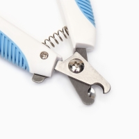 Когтерез боковой с рифлеными ручками, отверстие 9 мм, микс цветов