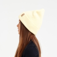 Шапка детская MINAKU с отворотом р-р 52-56, цв.экрю