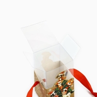 Коробка подарочная новогодняя складная &laquo;Весёлого Нового года!&raquo;, 7 х 12 х 7 см, Новый год