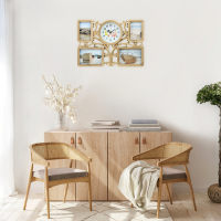 Часы настенные интерьерные, фоторамка - коллаж "Семейное", бесшумные, 33 х 48 см, d-18 см Часы настенные интерьерные, фоторамка - коллаж "Семейное", бесшумные, 33 х 48 см, d-18 см