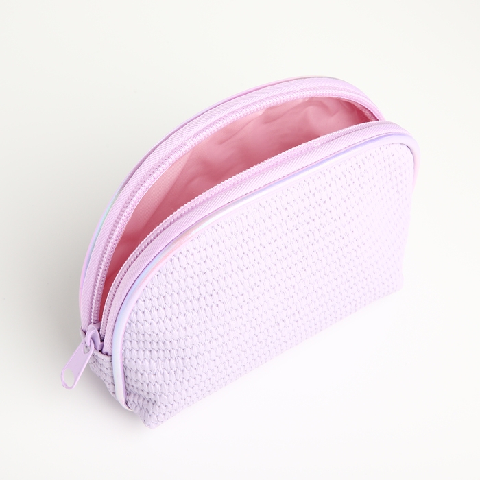 Набор косметичек 2 в 1 на молнии, цвет сиреневый Набор косметичек 2 в 1 на молнии, цвет сиреневый