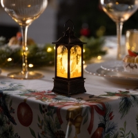 Светодиодная фигура &laquo;Бронзовый фонарь с совой&raquo; 5 &times; 12 &times; 5 см, пластик, батарейки AG13х3 (в комплекте), свечение тёплое белое