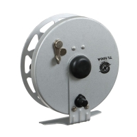 Катушка инерционная, металл, диаметр 10 см, два подшипника, цвет серый, TL100A