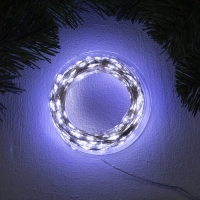 Гирлянда «Нить» 50 м роса, IP44, серебристая нить, 500 LED, свечение белое, 8 режимов, 31 В Гирлянда «Нить» 50 м роса, IP44, серебристая нить, 500 LED, свечение белое, 8 режимов, 31 В