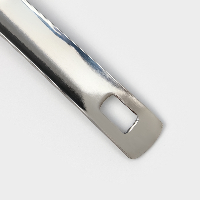 Вилка для мяса из нержавеющей стали Доляна Everyday, h=37&times;3 см, толщина 3 мм, цвет серебряный