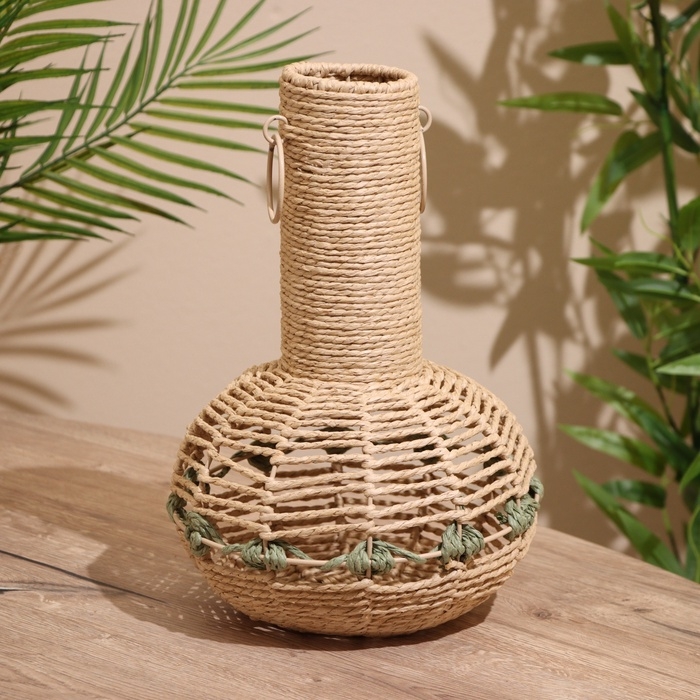 Ваза плетёная 14х14х24 см Ваза плетёная 14х14х24 см