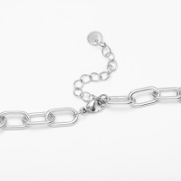 Колье &laquo;Сердце&raquo;, цвет красный в серебре, 40 см