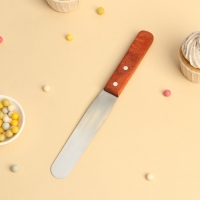 Кондитерская лопатка - палетка, 26×2,7 см, рабочая часть 14,5 см, цвет коричневый Кондитерская лопатка - палетка, 26×2,7 см, рабочая часть 14,5 см, цвет коричневый