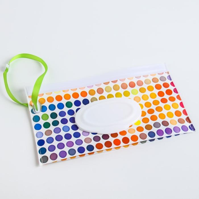 Контейнер для салфеток с петелькой &laquo;Кружочки&raquo;