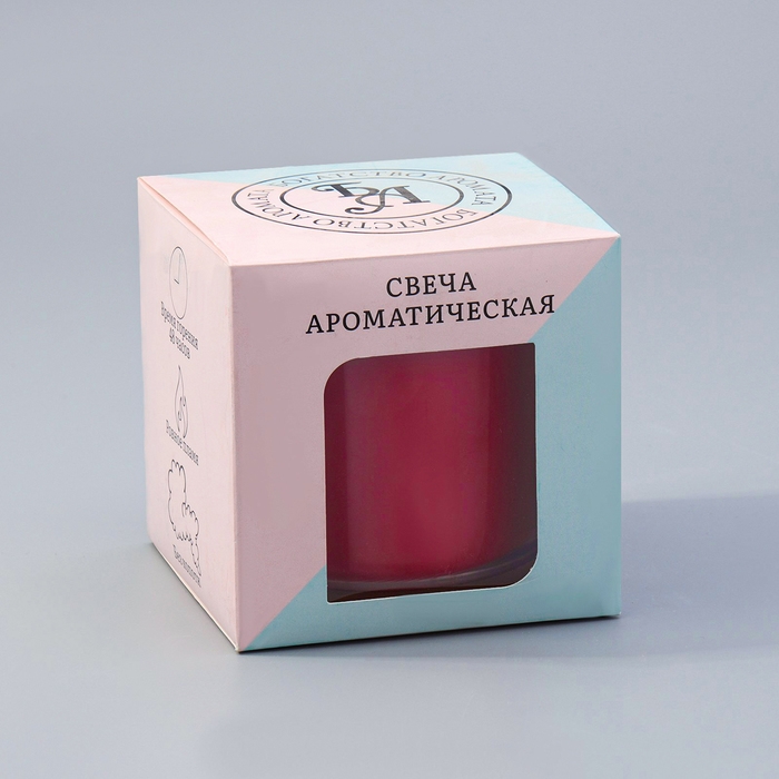 Свеча ГИГАНТ ароматическая в стакане Свеча ГИГАНТ ароматическая в стакане "Вишнёвое цветение", соевый воск, 10х10 см