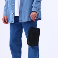 Сумка мужская через плечо, искусственная кожа, цвет чёрный Сумка мужская через плечо, искусственная кожа, цвет чёрный