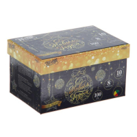 Гирлянда &laquo;Нить&raquo; 10 м, IP44, тёмная нить, 100 LED, свечение мульти, 8 режимов, 220 В