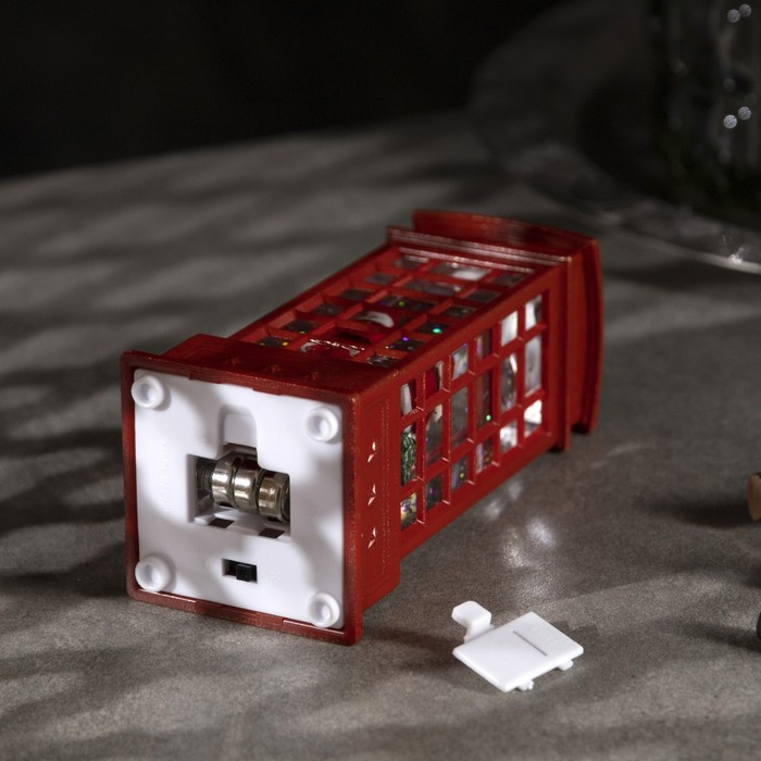 Светодиодная фигура «Дед Мороз в телефонной будке» 5 × 12 × 5 см, пластик, блёстки, батарейки AG13х3 (в комплекте), свечение тёплое белое Светодиодная фигура «Дед Мороз в телефонной будке» 5 × 12 × 5 см, пластик, блёстки, батарейки AG13х3 (в комплекте), свечение тёплое белое