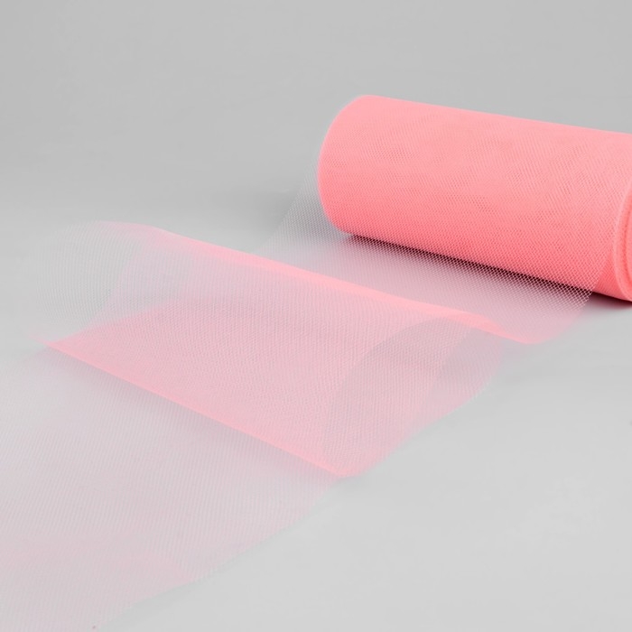 Фатин, 15 см, 11 &plusmn; 1 г/кв.м, 23 &plusmn; 1 м, цвет персиковый №8