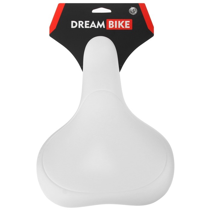 Седло Dream Bike, спорт-комфорт, цвет белый
