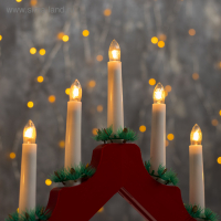 Светодиодная фигура &laquo;Рождественская горка&raquo; 39 &times; 31 &times; 5 см, дерево, 220 В, свечение тёплое белое