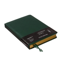 Ежедневник НЕдатированный А5, 136 листов в линейку, кожзам "Небраска", золотой срез, зеленый Ежедневник НЕдатированный А5, 136 листов в линейку, кожзам "Небраска", золотой срез, зеленый