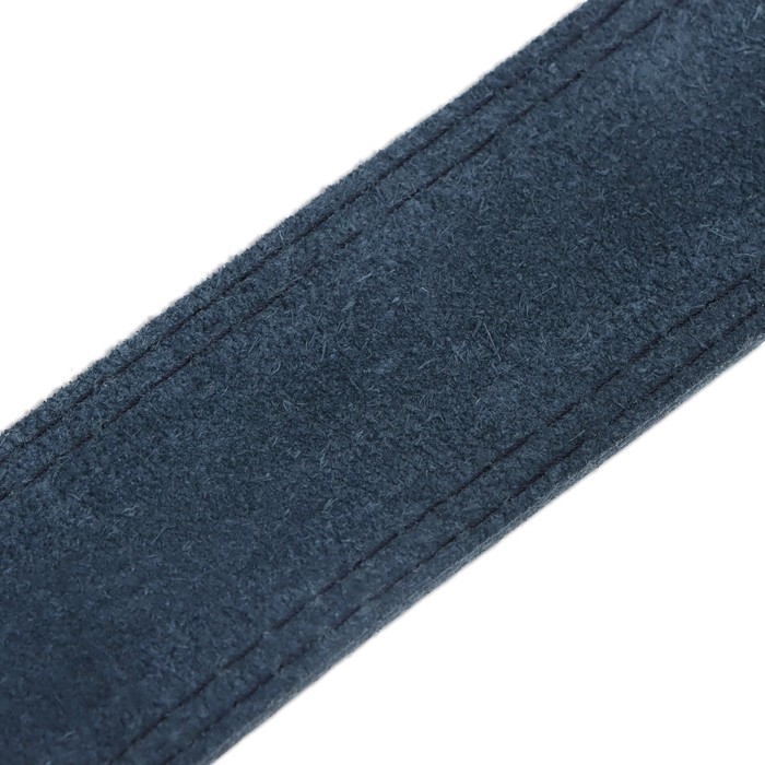 Ошейник кожаный двухслойный на замше, 3,5 см, ОШ 41-51 см, черный Ошейник кожаный двухслойный на замше, 3,5 см, ОШ 41-51 см, черный