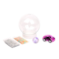 Набор для творчества &laquo;Светящийся шар с гидрогелем&raquo;, машинка цвета МИКС (зелёный, розовый, голубой, красный)