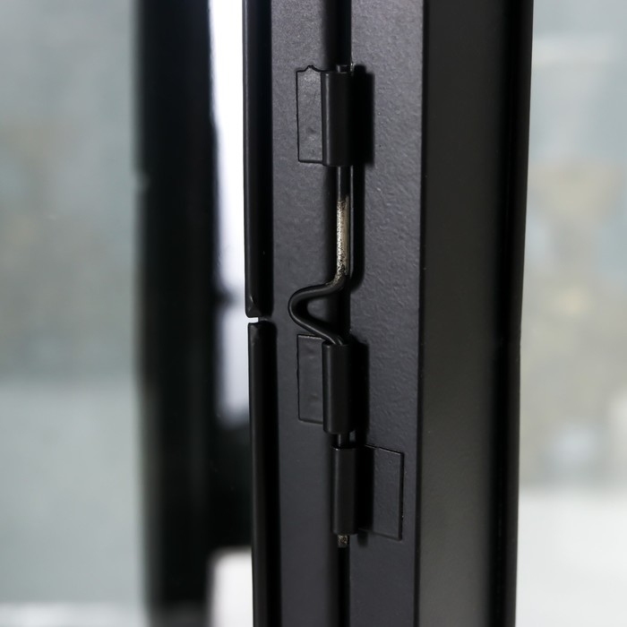 Подсвечник металл "Фонарь купольный" чёрный набор 2 шт 14,5х14,5х35 см 47х18х19 см