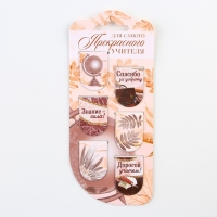 Закладки магнитные на подложке «Учителю: Для самого прекрасного учителя», 6 шт. Закладки магнитные на подложке «Учителю: Для самого прекрасного учителя», 6 шт.