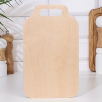 Доска разделочная деревянная "Скоба", ручка вырез, 25×15×0,6 см Доска разделочная деревянная "Скоба", ручка вырез, 25×15×0,6 см