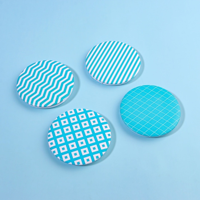 Зеркало складное &laquo;Геометрия&raquo;, d = 7,5 см, рисунок МИКС