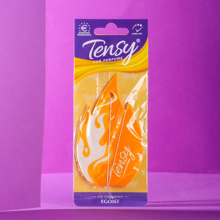 Ароматизатор подвесной Tensy картонный, Эгоист TA-07 МИКС