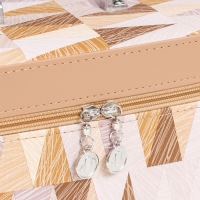 Шкатулка кожзам с зеркалом "Треугольники. Беж" н-р 3 шт 18х10х12,5 21х13х15,5 23х15х18,5 см Шкатулка кожзам с зеркалом "Треугольники. Беж" н-р 3 шт 18х10х12,5 21х13х15,5 23х15х18,5 см