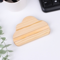 Подставка под телефон, "Облако", 8х12х1,6 см, сосна Подставка под телефон, "Облако", 8х12х1,6 см, сосна