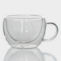 Кружка стеклянная с двойными стенками Magistro &laquo;Лиди. Дуо&raquo;, 200 мл, 12&times;9,5&times;6,5 см