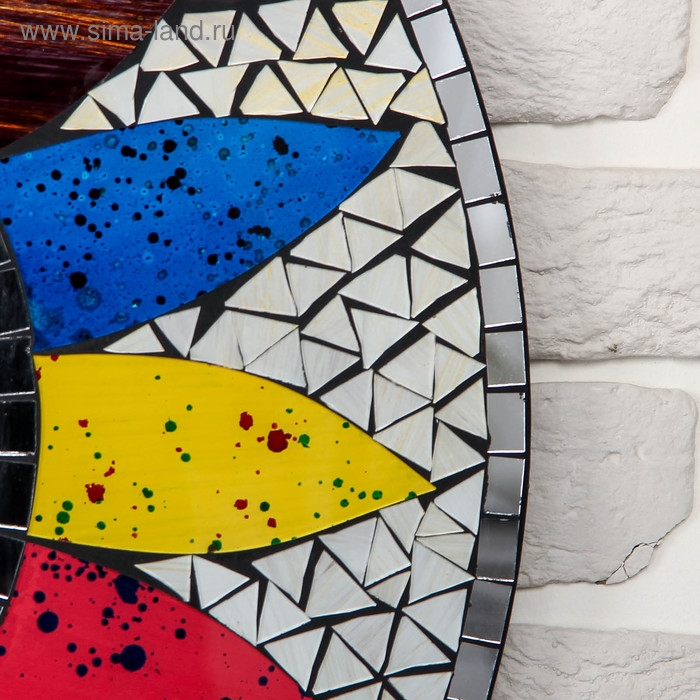 Панно зеркальное Панно зеркальное "Разноцветное солнце" 60х1х60 см