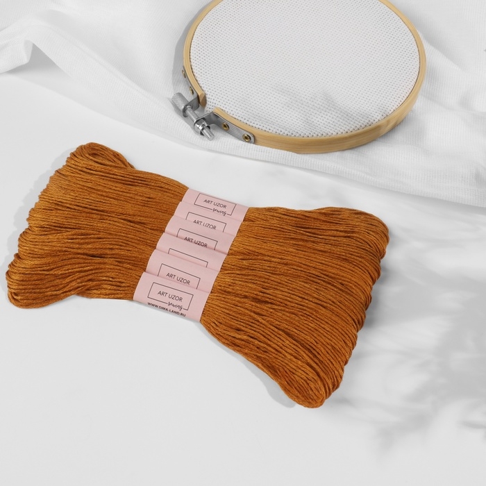 Набор ниток мулине №909, 8 ± 1 м, 6 шт, цвет светло-коричневый Набор ниток мулине №909, 8 ± 1 м, 6 шт, цвет светло-коричневый