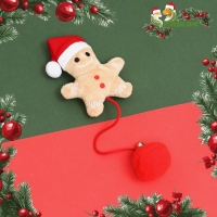 Игрушка-дразнилка для кошек "Пряник в колпаке", с бубенчиком Игрушка-дразнилка для кошек "Пряник в колпаке", с бубенчиком