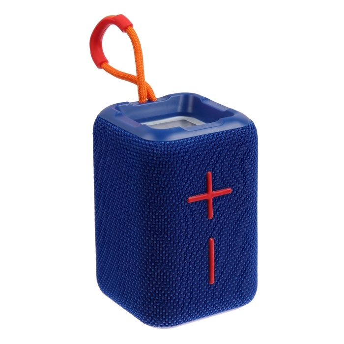 Портативная колонка F68, 5 Вт, 600 мАч, подсветка. micro SD, синяя Портативная колонка F68, 5 Вт, 600 мАч, подсветка. micro SD, синяя