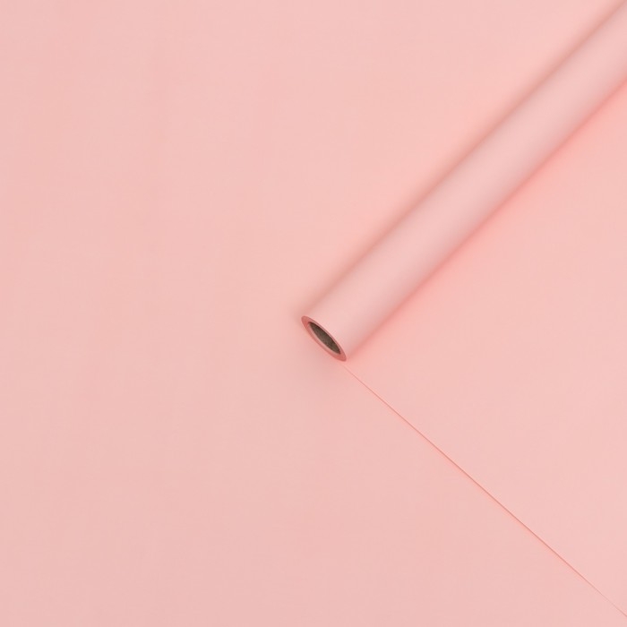 Пленка матовая, 65 микрон, пудра, 56см*10м ( + - ) 1 см Пленка матовая, 65 микрон, пудра, 56см*10м ( + - ) 1 см