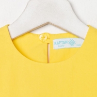 Платье детское с рюшей KAFTAN, р. 28 (86-92), желтый Платье детское с рюшей KAFTAN, р. 28 (86-92), желтый