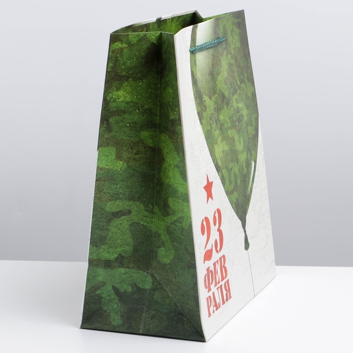Пакет подарочный ламинированный вертикальный, упаковка, &laquo;С Праздником&raquo;, ML 23 х 27 х 11,5 см