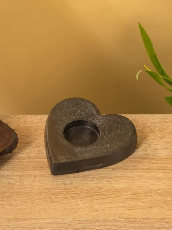 Подсвечник для чайной свечи "Сердце" алюминий 11х12х2 см