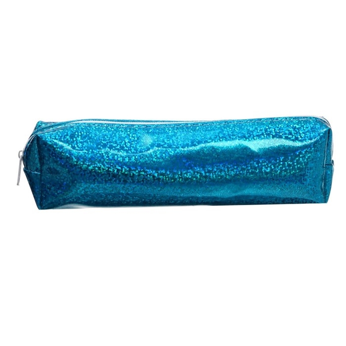 Пенал школьный на молнии "Металлик", МИКС