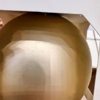 Оформительский шар Finery, 8 см, матовый золотистый