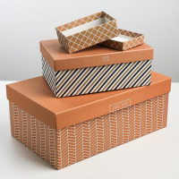 Набор коробок 10 в 1, упаковка подарочная, &laquo;Универсальный&raquo;, 12 х 7 х 4 - 32.5 х 20 х 12.5 см