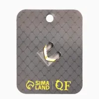 Зажим для платка "Цветок астры", цвет белый в чернёном золоте