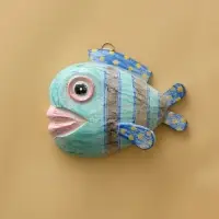 Панно &laquo;Рыба-клоун&raquo;, 20&times;16.5&times;6.5 см, дерево, бирюзовое