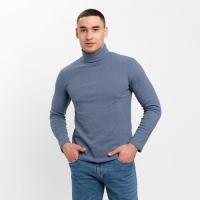 Водолазка мужской MINAKU: Basic line MAN цвет серо-голубой меланж, размер 56