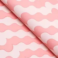 Пленка для цветов матовая, &laquo;Паттерн любви&raquo;, 57&times;56 см, розовый