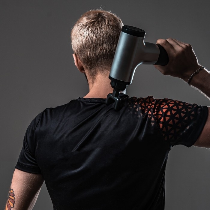 Массажёр для тела Luazon LEM-42, перкуссионный, 4 насадки, 6 скоростей, от АКБ Массажёр для тела Luazon LEM-42, перкуссионный, 4 насадки, 6 скоростей, от АКБ